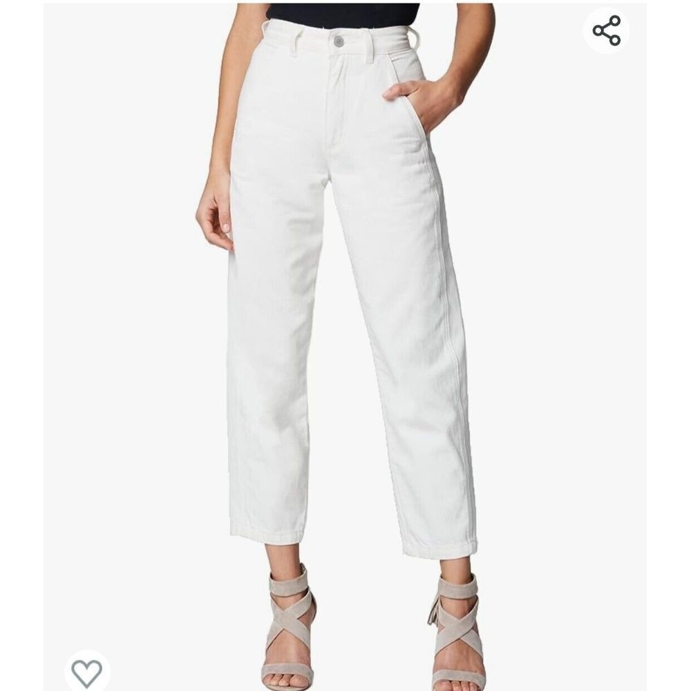 Blank NYC Jeans Woman 28 White Off Denim Boew Leg Head In The‎ Clouds High Rise